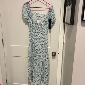 Floral Off-Shoulder Maxi Dress